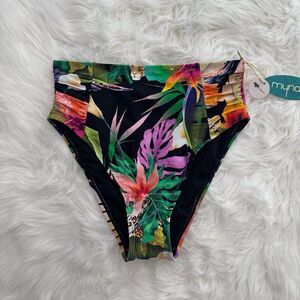 Mynah Tropical Cheeky Bikini Bottoms Size Small